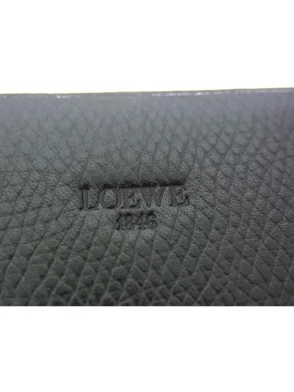 Loewe Anagram Leather Card Case Business Gentleman Black